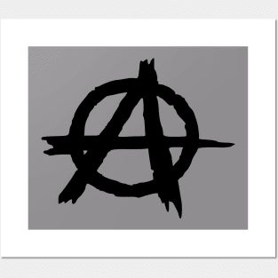 Black Anarchy Sign Posters and Art